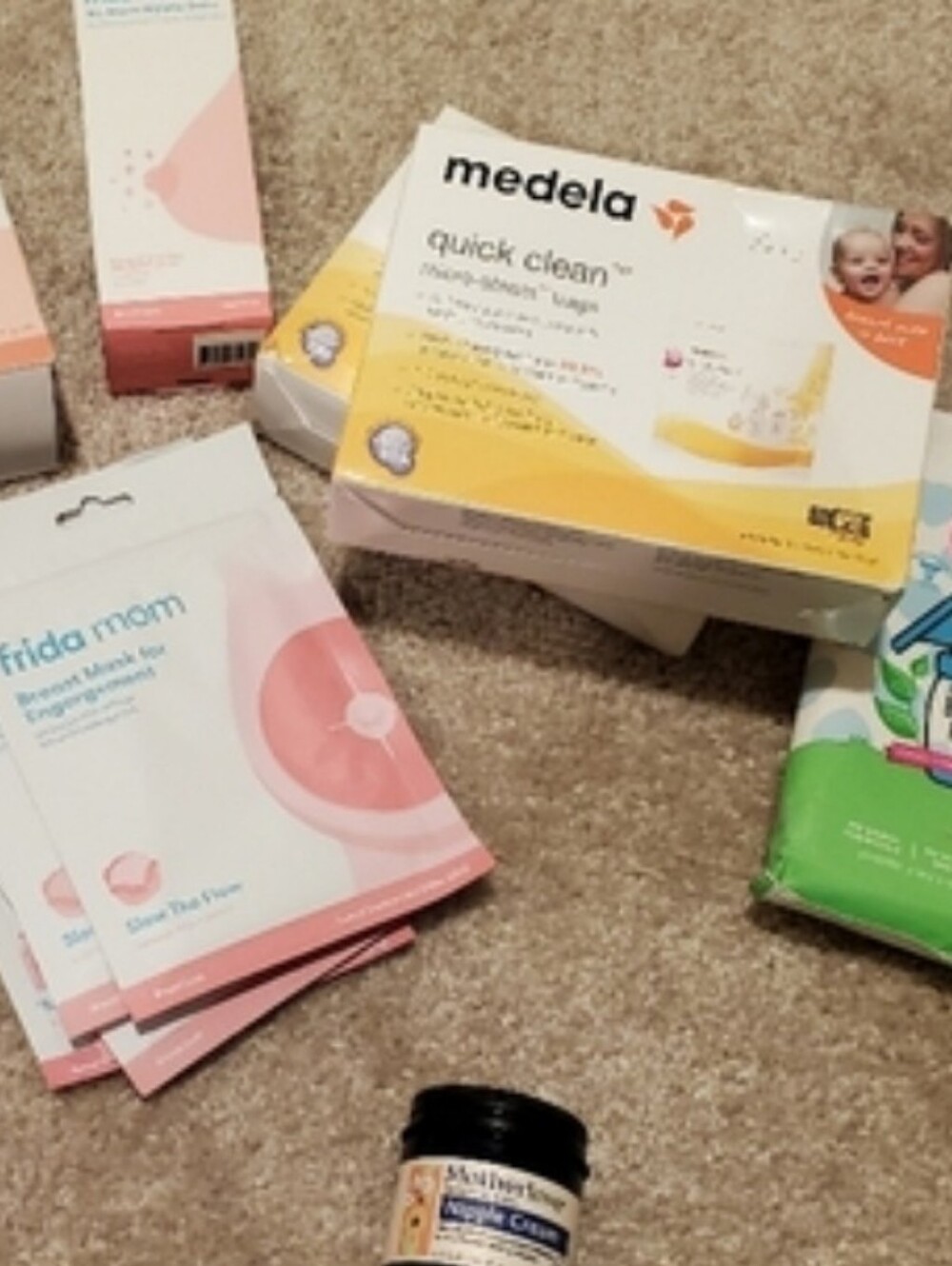 Maternity Kit. Postpartum, Breastfeeding And Baby Feeding Supplies